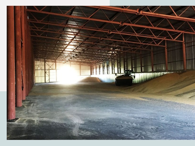 Строительство зернохранилищ в Чапаевске