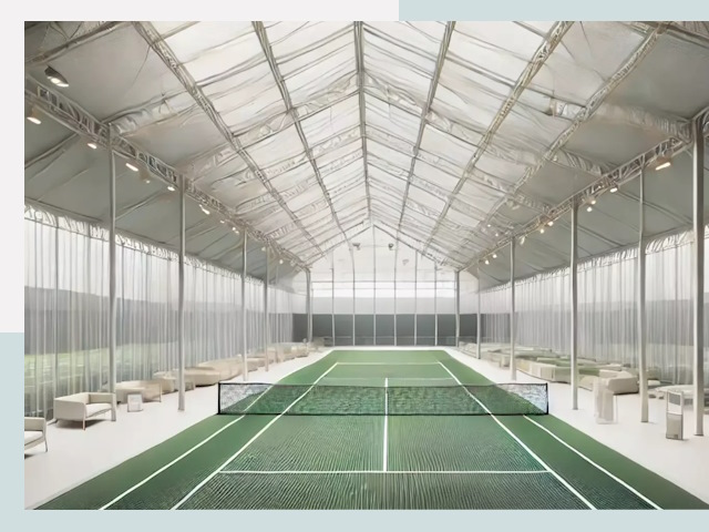 Строительство теннисных кортов в Чапаевске