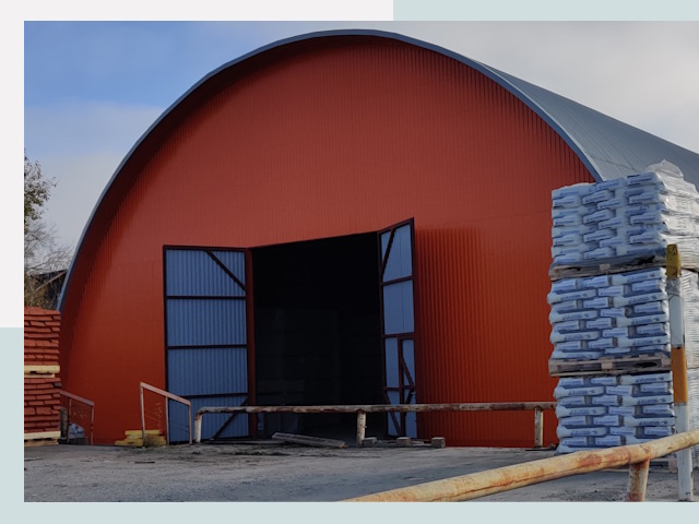 Полукруглые ангары по цене от 613 руб. в Чапаевск