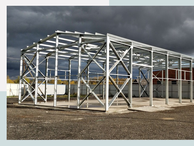 Двускатные ангары в Чапаевск от 613 руб. за квадрат