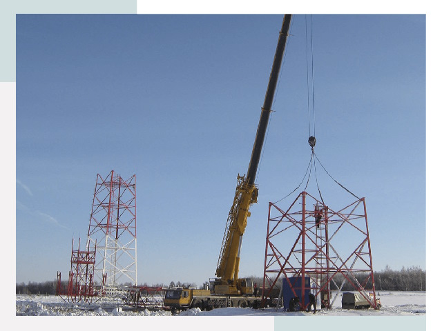 Монтаж вышек связи в Чапаевске