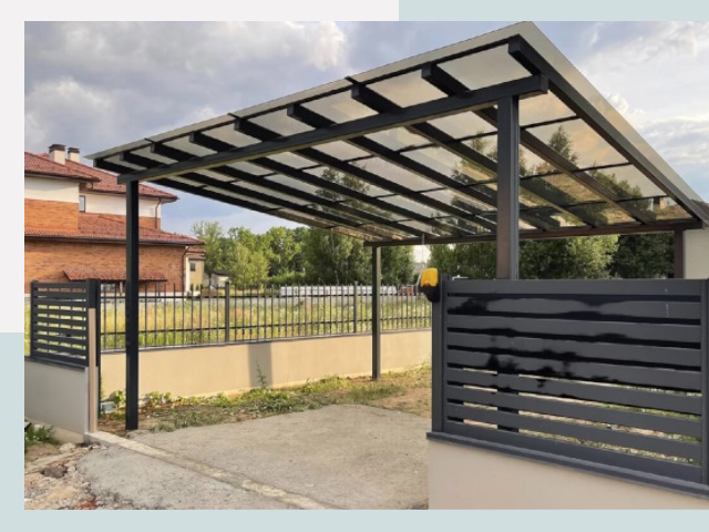 Металлические навесы в Чапаевск от 613 руб. за м²