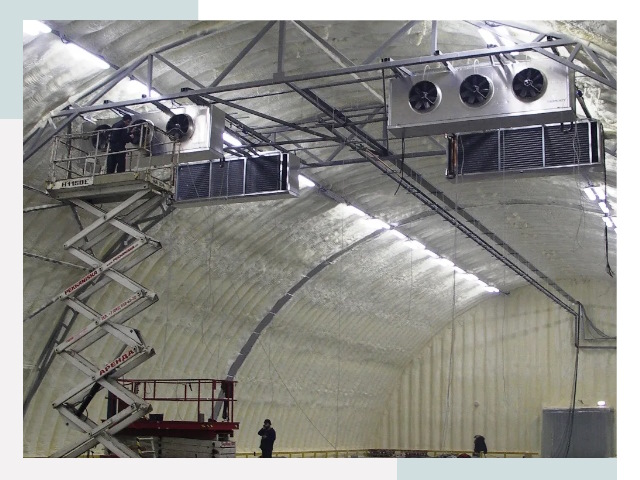 Оснащение ангаров в Чапаевске