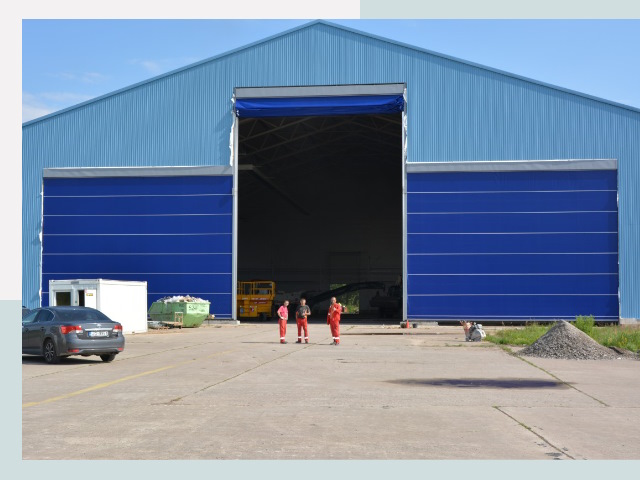 Ангарные ворота в Чапаевск от СтальСтрой-Чпв по цене 613 руб.