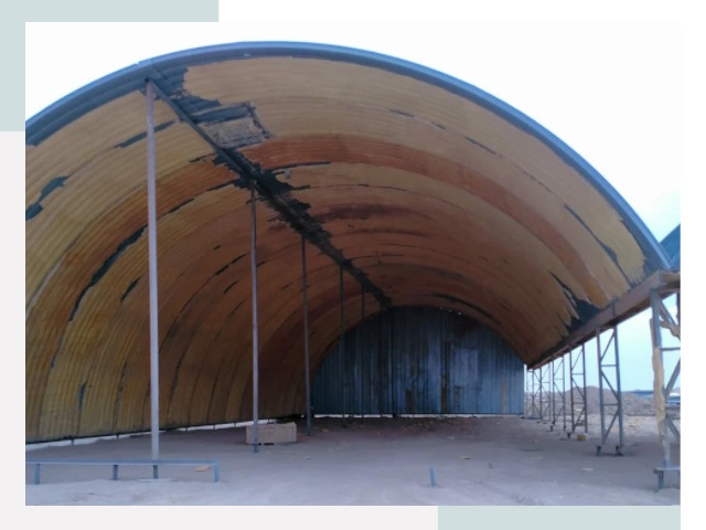 Реконструкция ангаров в Чапаевске